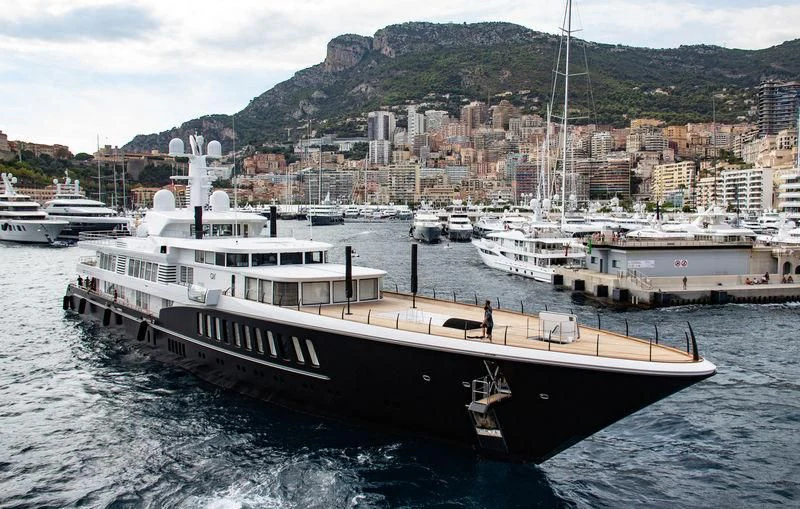a boat in the water aboard AIR Yacht for Sale