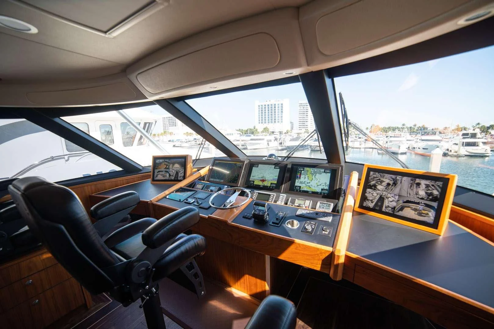 a room with many computers aboard BELLA DONNA DI Yacht for Sale