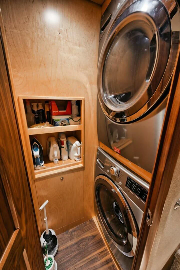 a kitchen with a large oven aboard BELLA DONNA DI Yacht for Sale