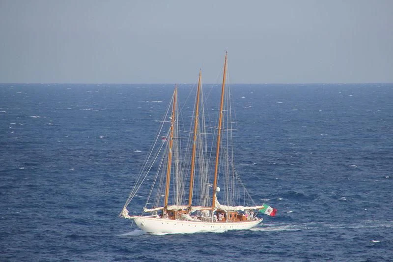 a sailboat in the water aboard CROCE DEL SUD Yacht for Sale