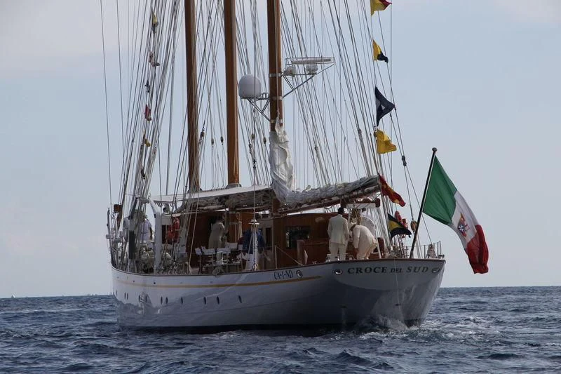a sailboat on the water aboard CROCE DEL SUD Yacht for Sale