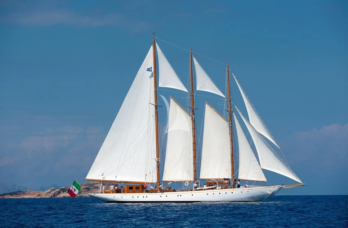 a sailboat on the water aboard CROCE DEL SUD Yacht for Sale