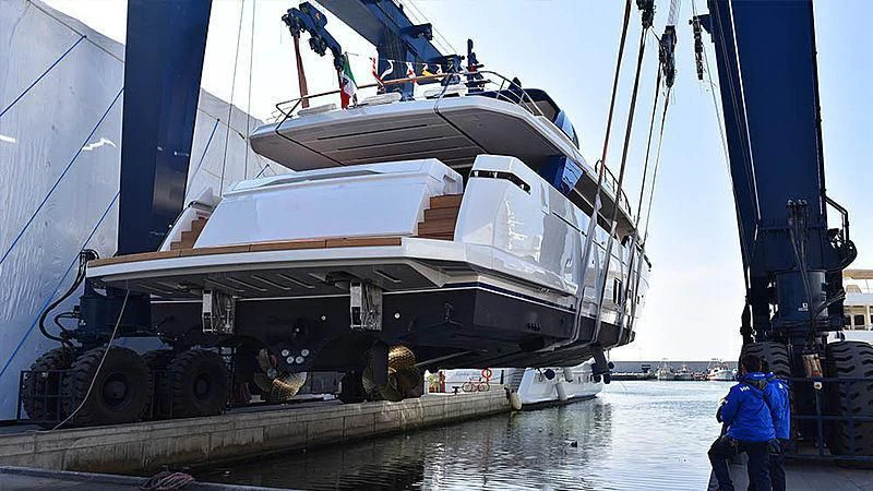 a boat on the water aboard THE MAGGIE Yacht for Sale