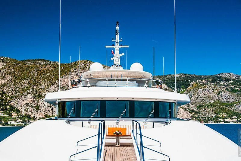 a boat on a body of water aboard GLORIA TERESA Yacht for Sale