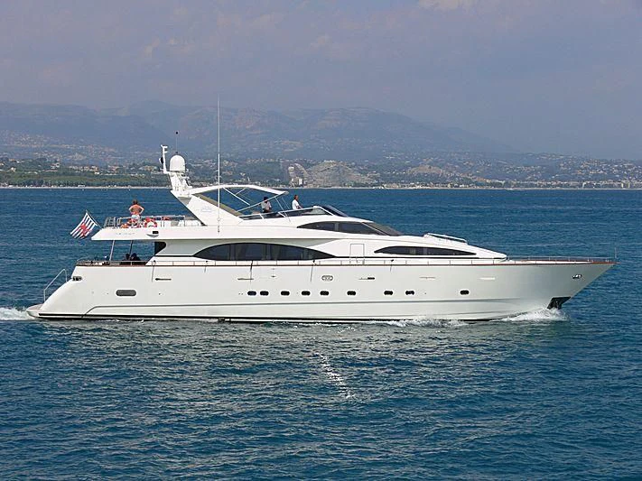 a white yacht in the water aboard REFLECTION Yacht for Sale