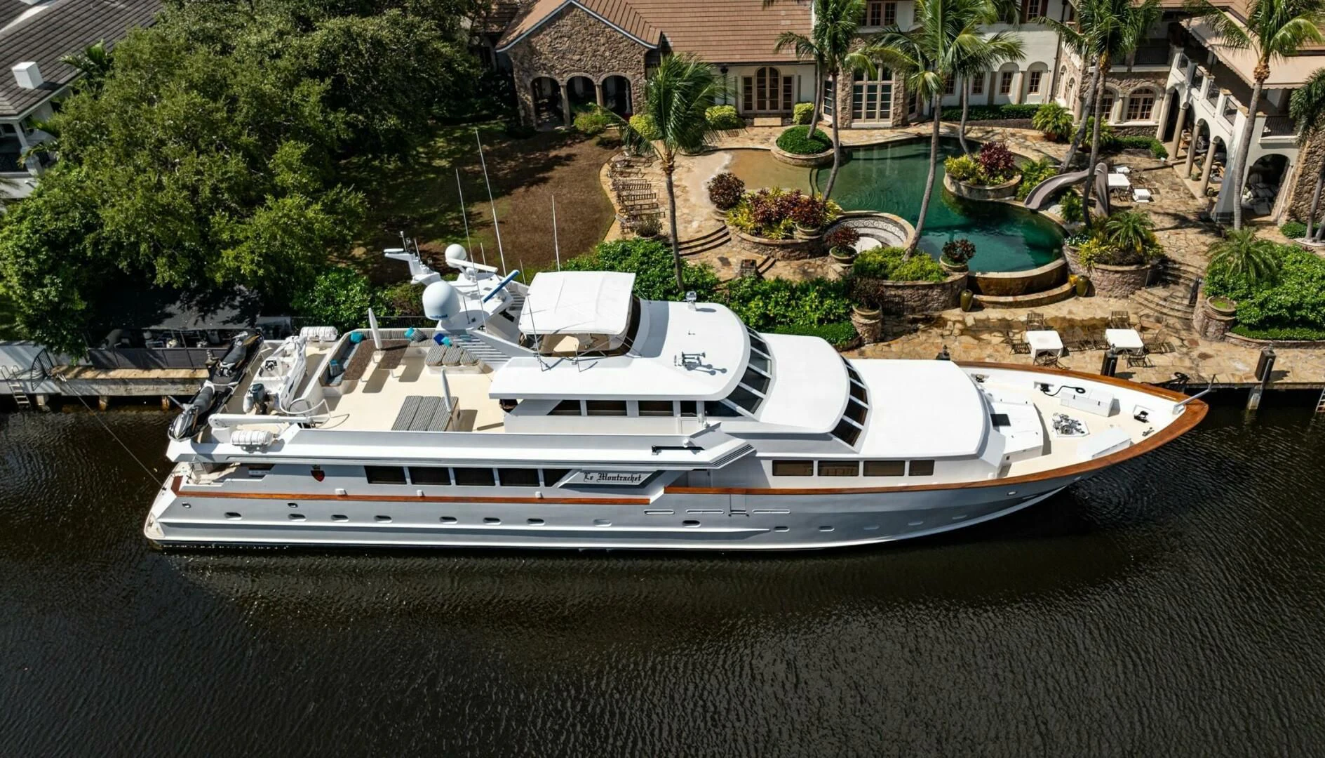 a boat in a body of water aboard LE MONTRACHET Yacht for Sale