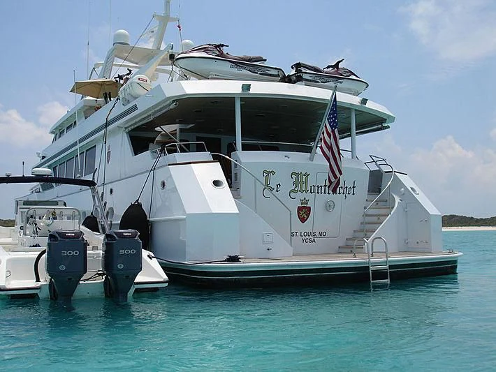 a boat on the water aboard LE MONTRACHET Yacht for Sale