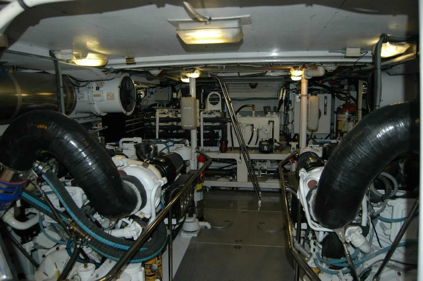 a large machine in a garage aboard SEA BOLD Yacht for Sale