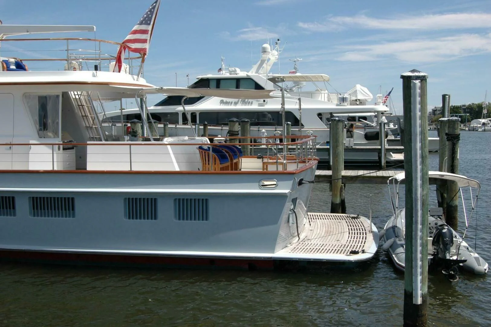 a boat docked at a pier aboard SEA BOLD Yacht for Sale