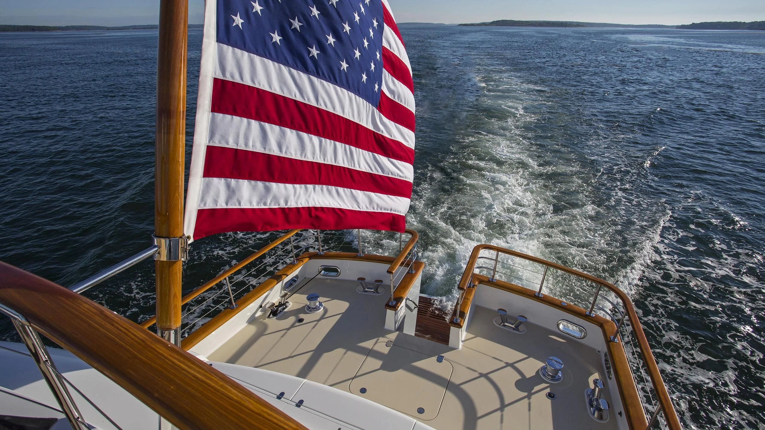 a flag on a boat aboard SEA BOLD Yacht for Sale