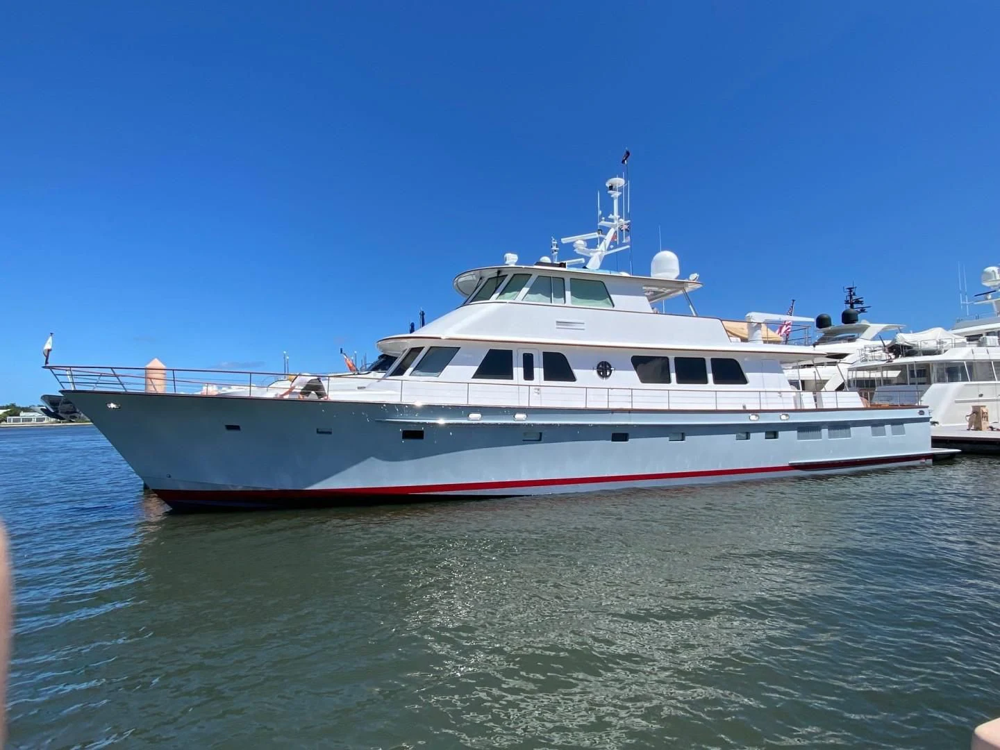 a large white boat in the water aboard SEA BOLD Yacht for Sale