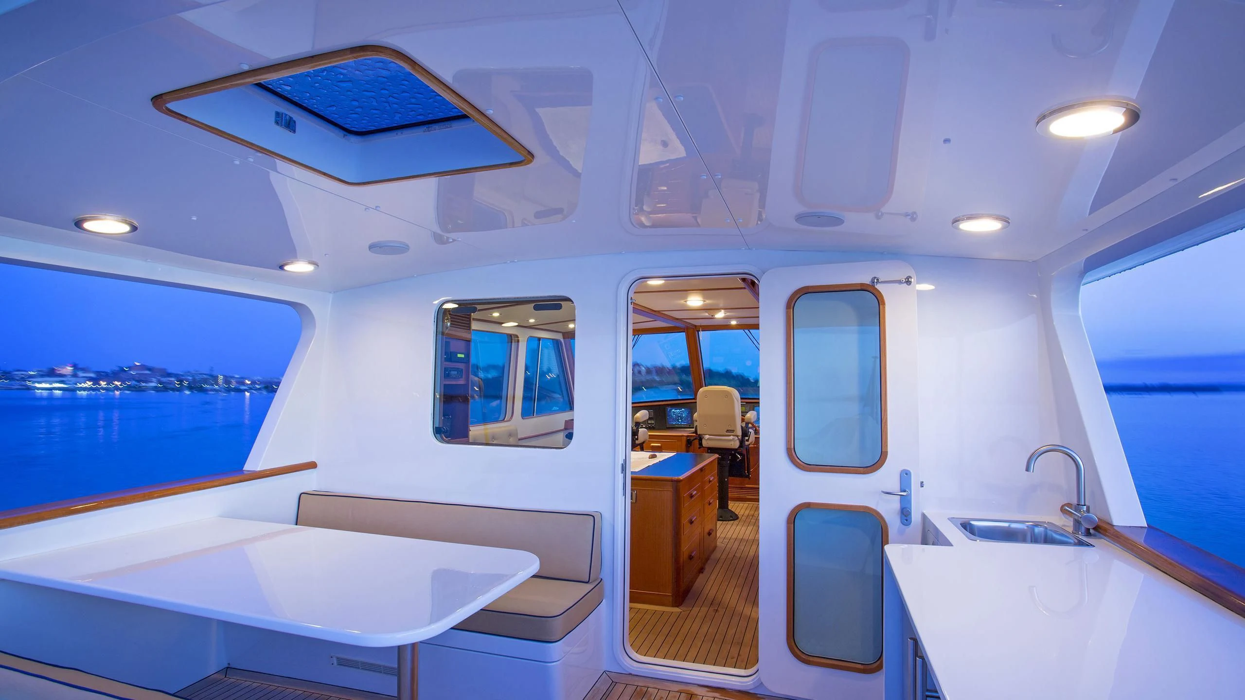inside of a boat aboard SEA BOLD Yacht for Sale