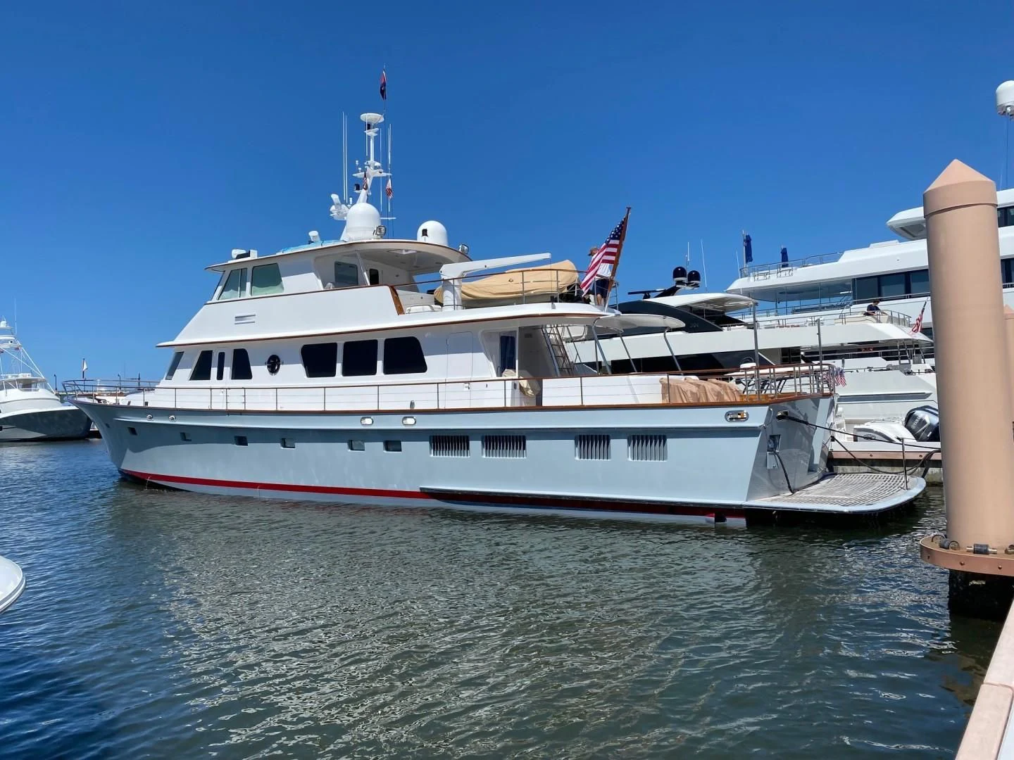 a large white boat in the water aboard SEA BOLD Yacht for Sale