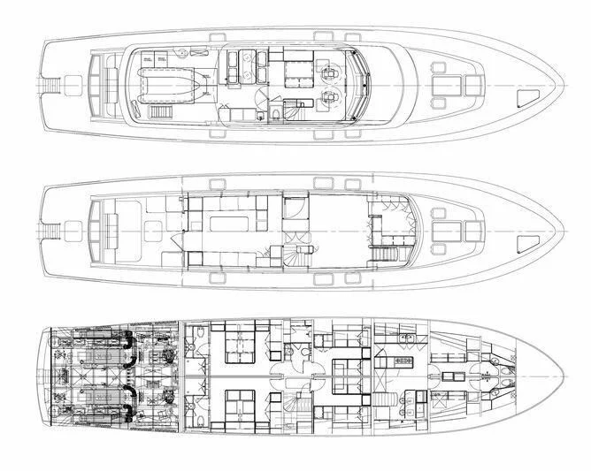 diagram, engineering drawing aboard SEA BOLD Yacht for Sale