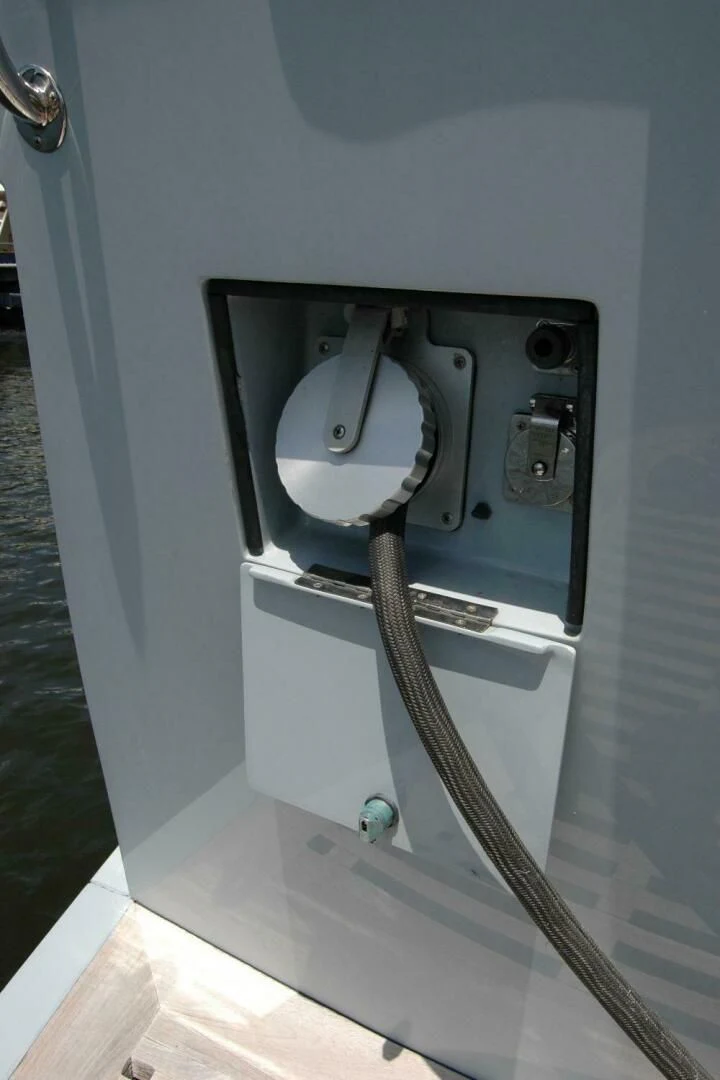 a white box with a metal handle aboard SEA BOLD Yacht for Sale