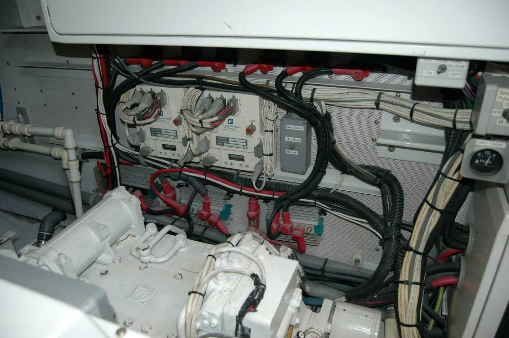 a car engine with wires aboard SEA BOLD Yacht for Sale