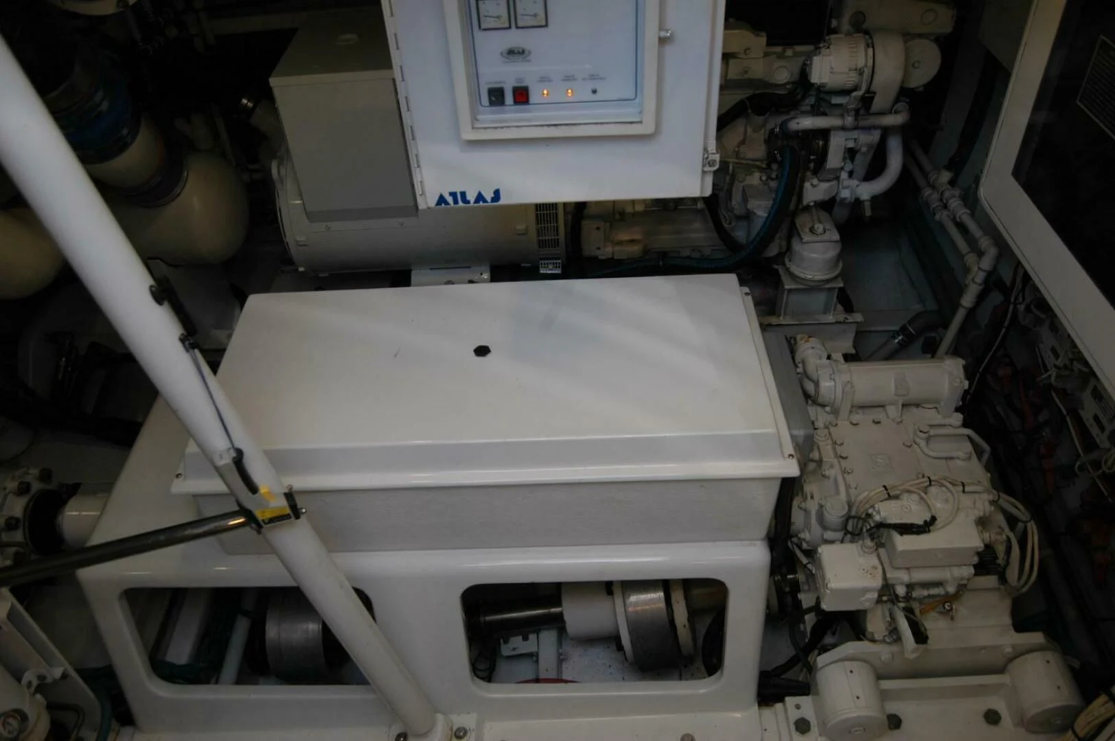 a machine with a white sheet aboard SEA BOLD Yacht for Sale