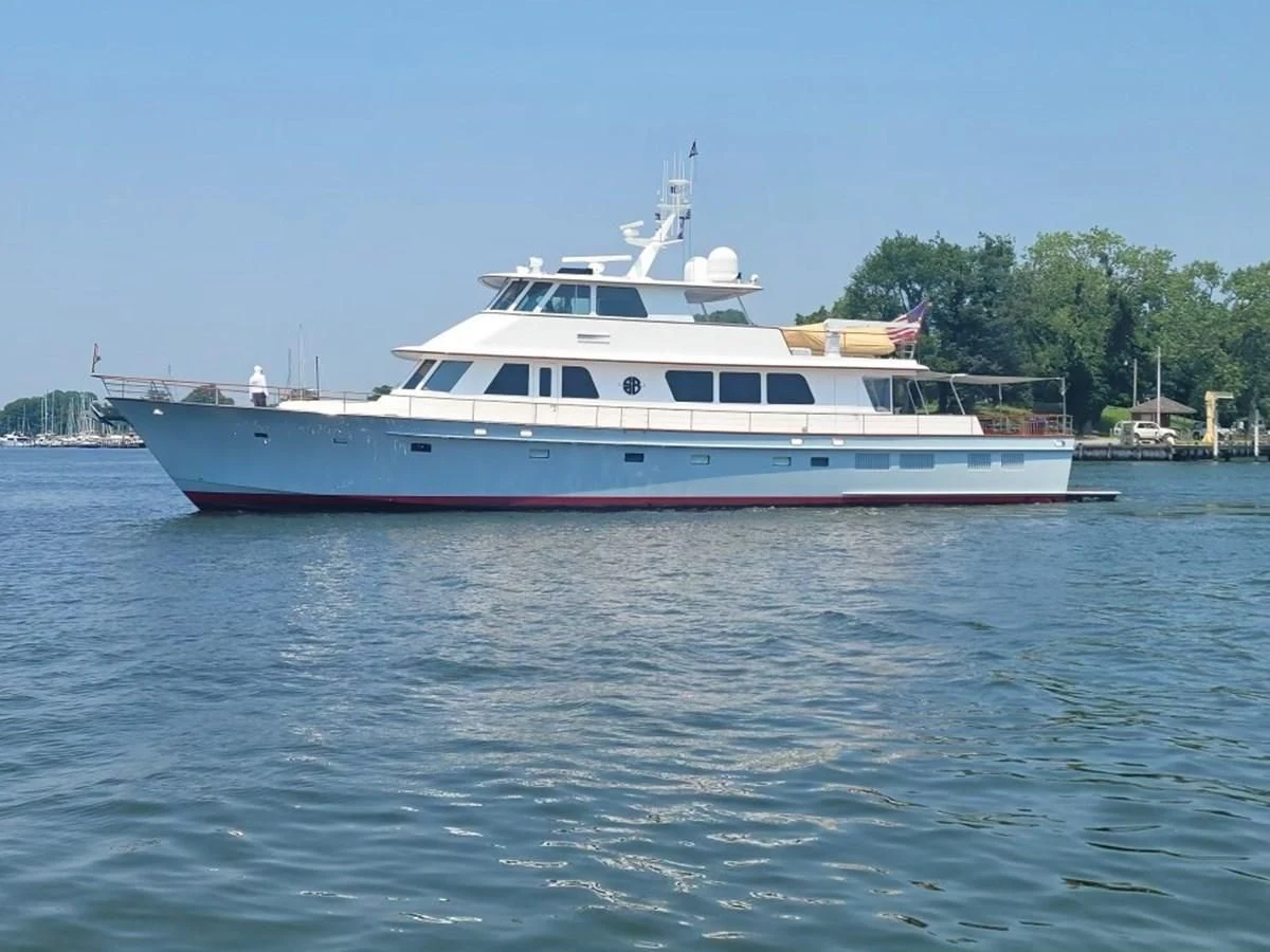 a large white boat in the water aboard SEA BOLD Yacht for Sale