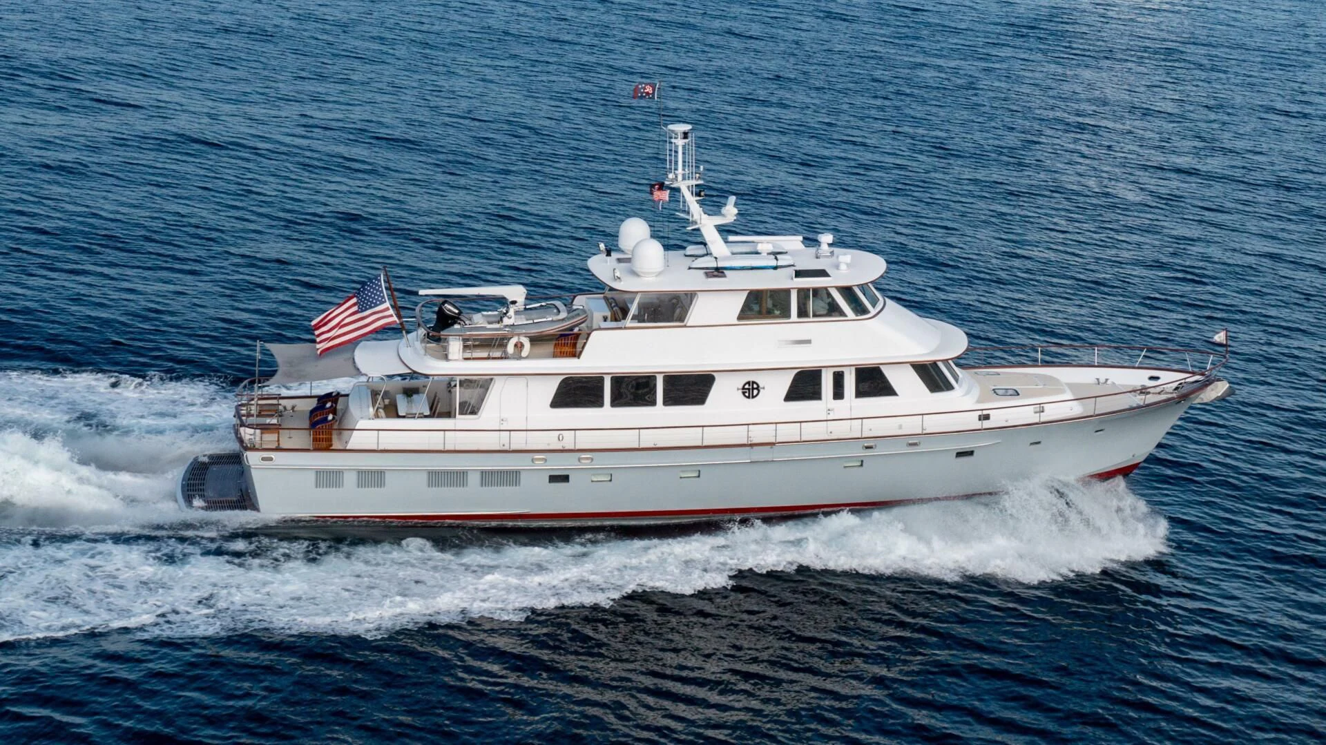 a large white boat in the water aboard SEA BOLD Yacht for Sale