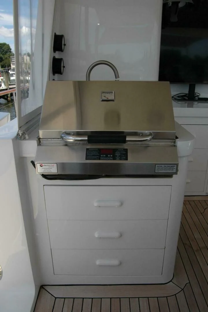 a silver and black machine aboard SEA BOLD Yacht for Sale
