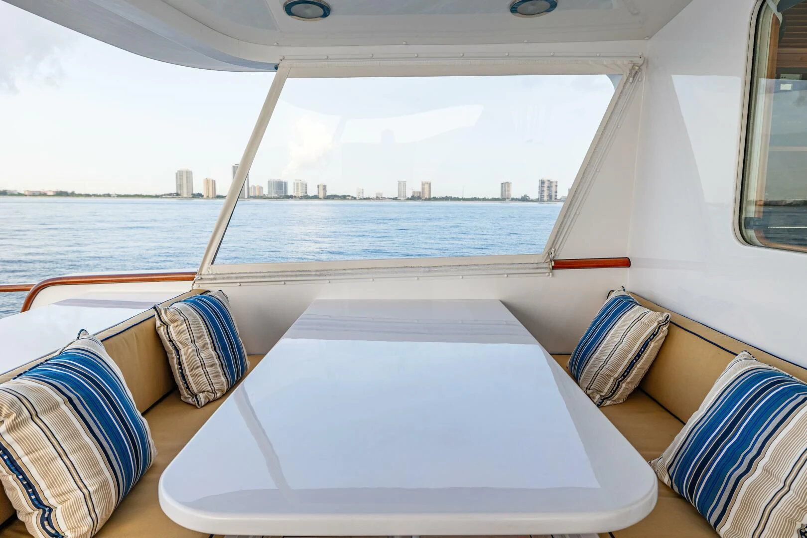 a large white boat with a large body of water in the background aboard SEA BOLD Yacht for Sale