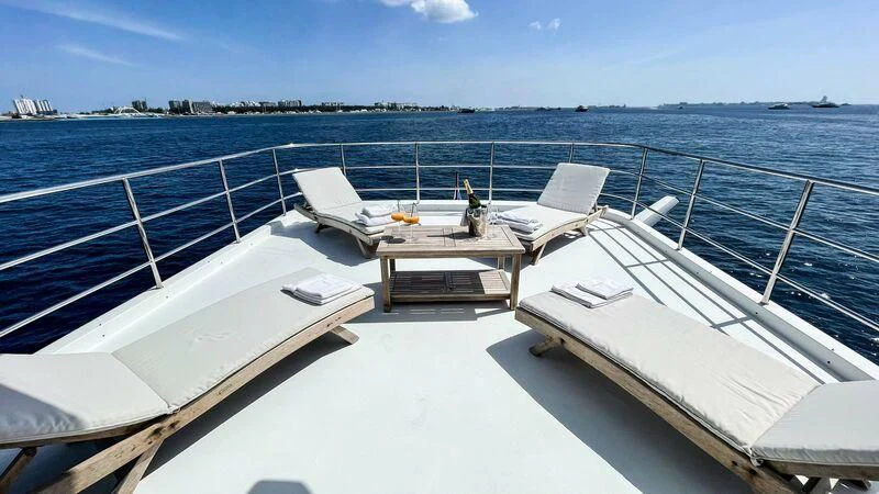 a boat on the water aboard GALAKTIKA SKAY Yacht for Sale