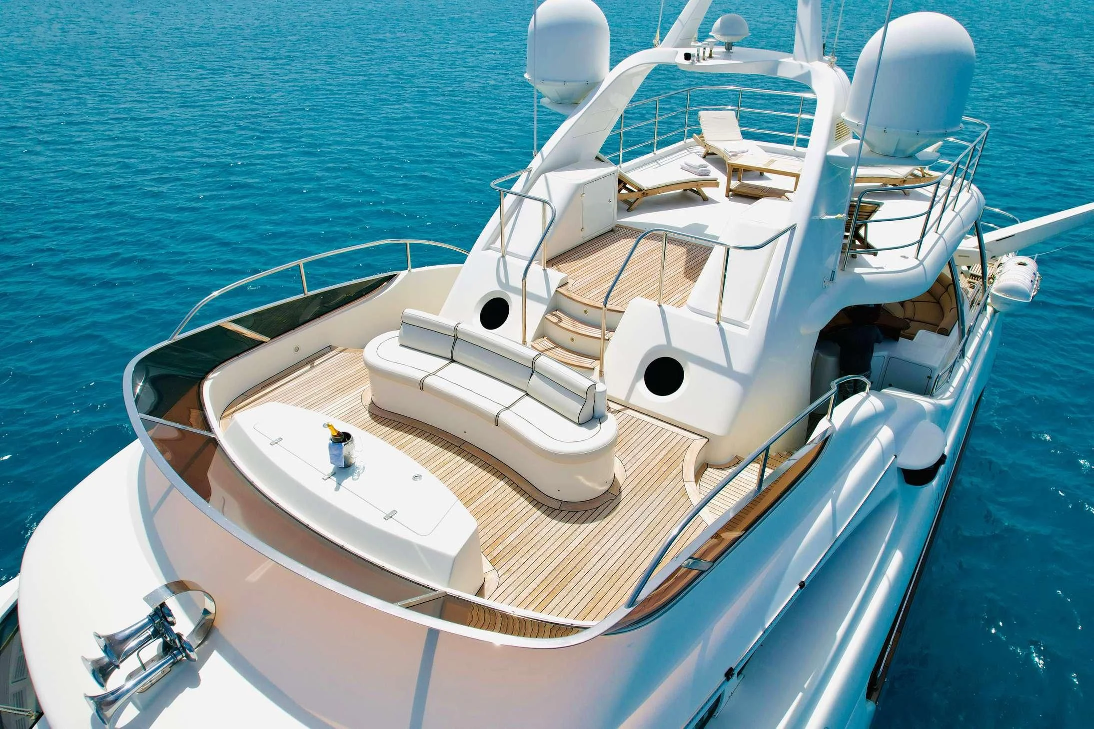 a boat on the water aboard GALAKTIKA SKAY Yacht for Sale