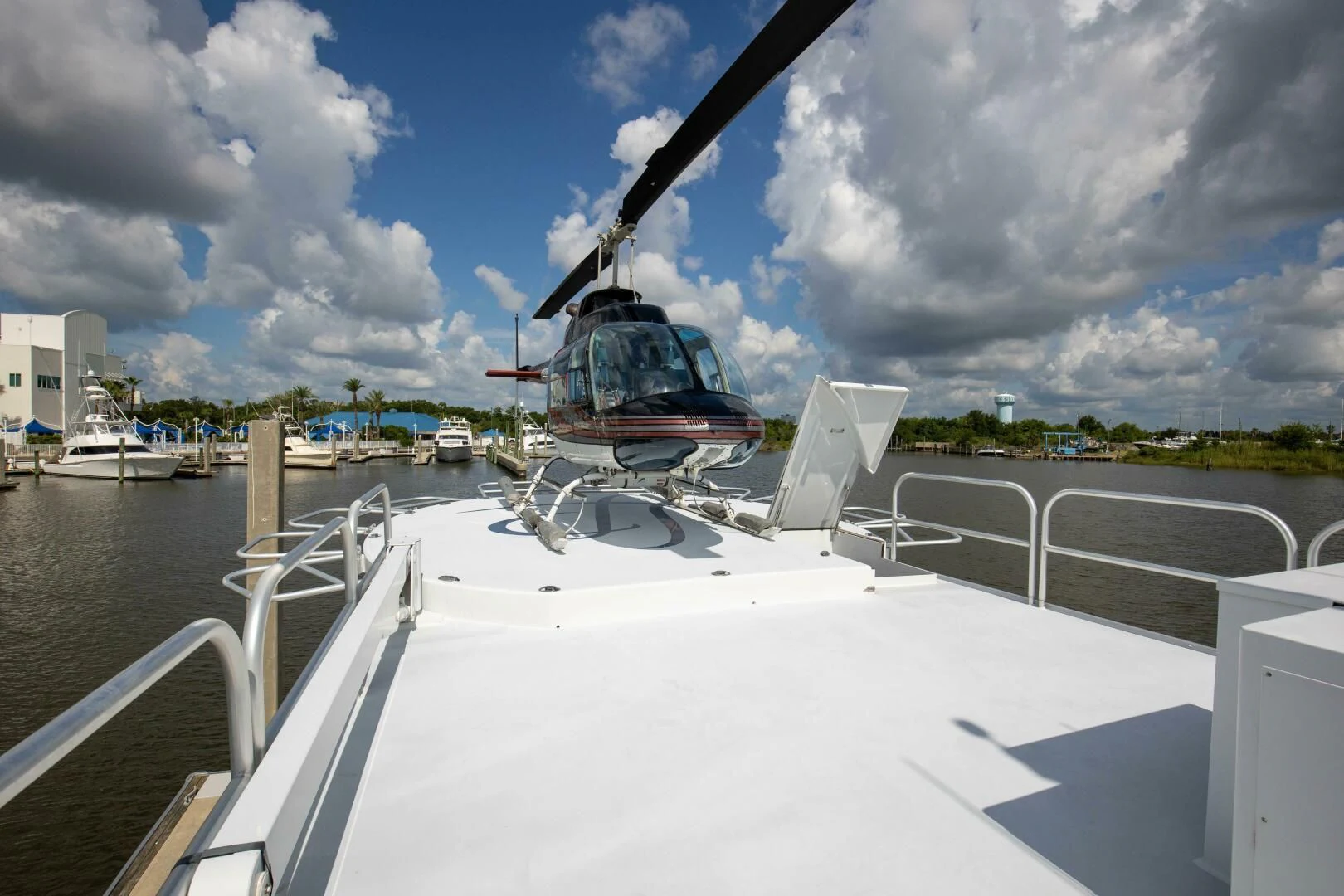 a boat on a body of water aboard LADY P Yacht for Sale