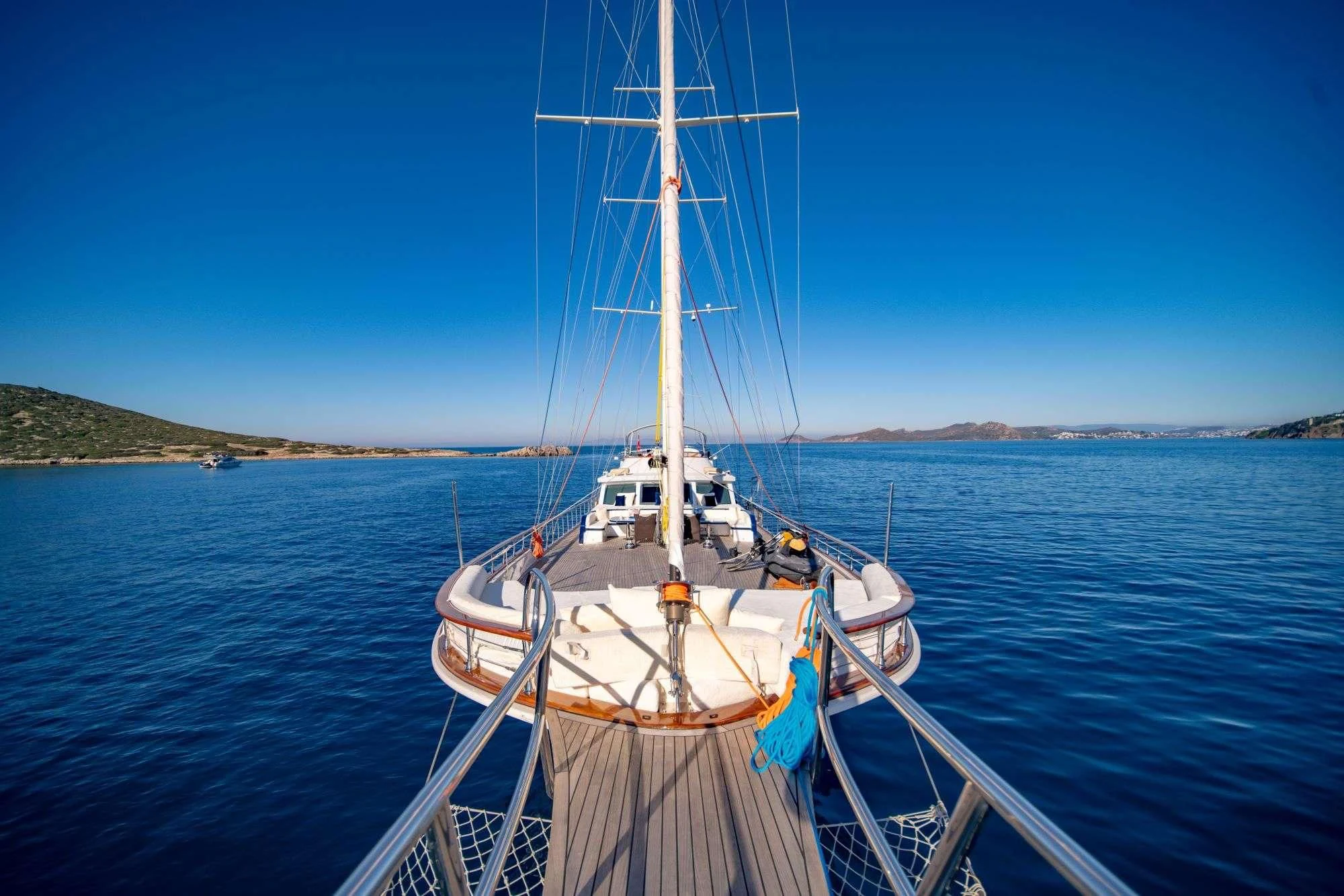 a boat on the water aboard DOUBLE EAGLE Yacht for Sale