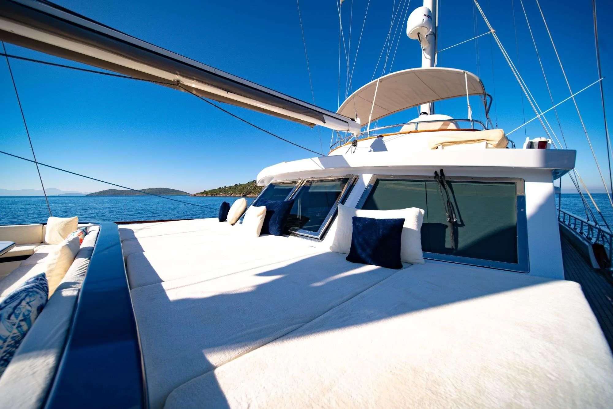 a boat on the water aboard DOUBLE EAGLE Yacht for Sale