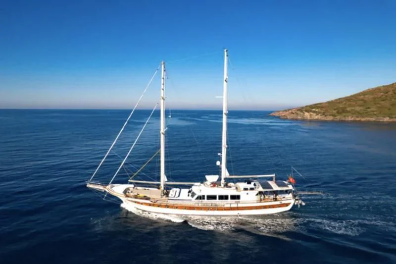 a boat on the water aboard DOUBLE EAGLE Yacht for Sale