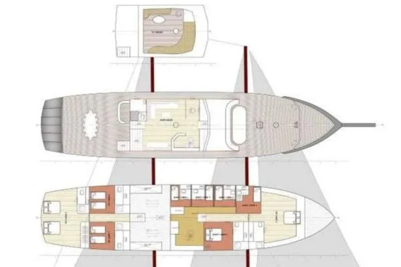 diagram aboard DOUBLE EAGLE Yacht for Sale
