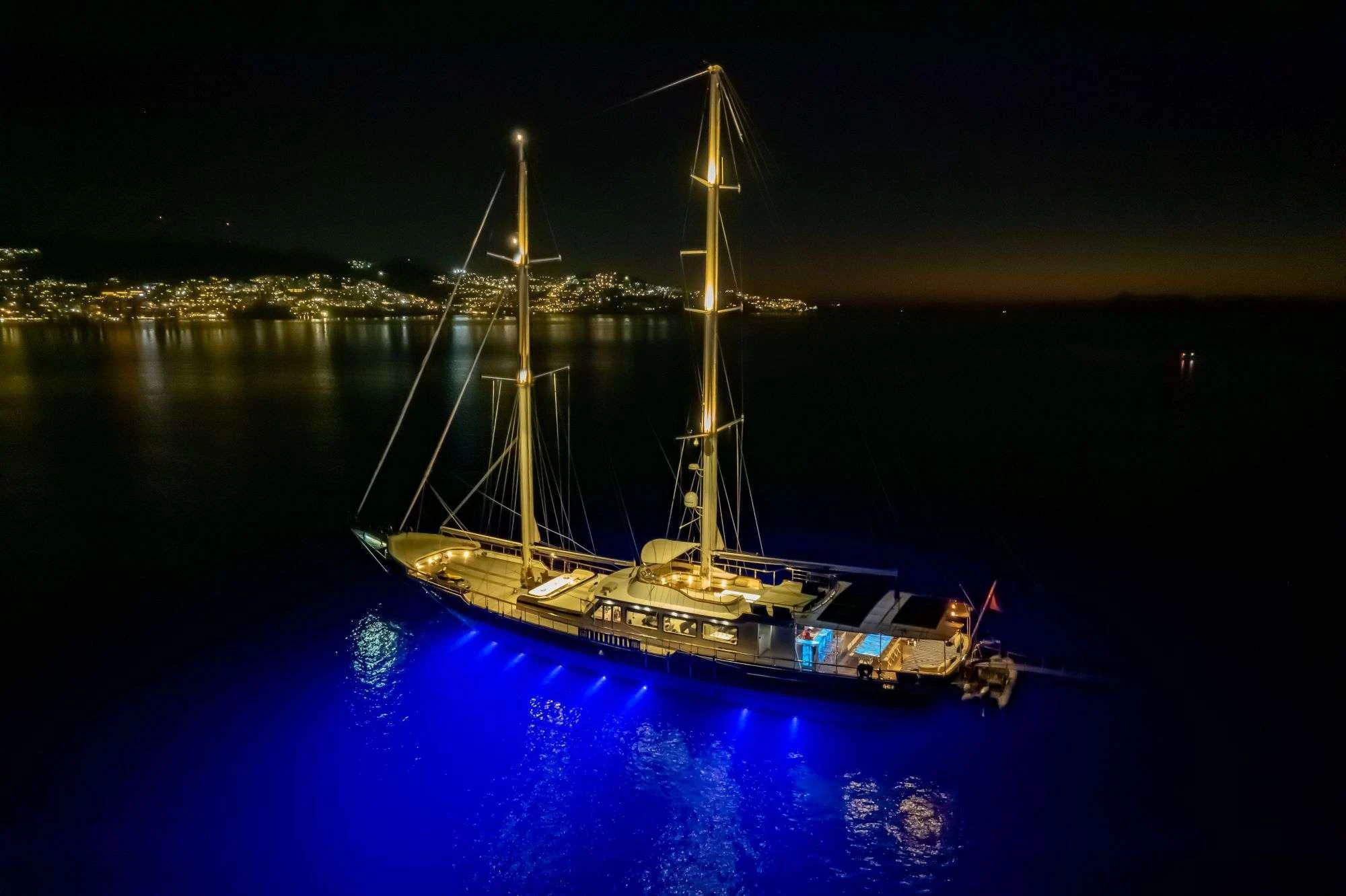 a boat in the water aboard DOUBLE EAGLE Yacht for Sale