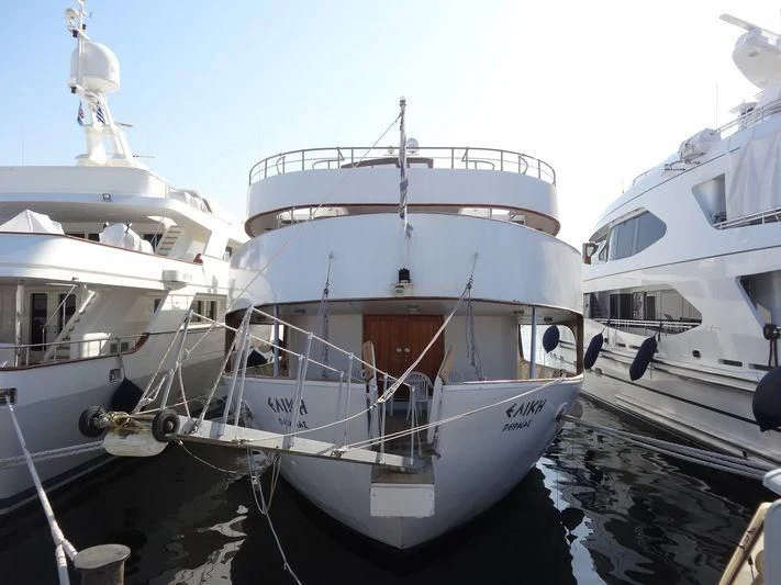 several boats docked in a harbor aboard ELIKI Yacht for Sale