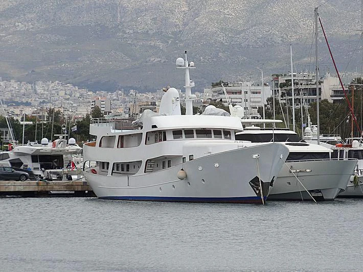 a boat in the water aboard ELIKI Yacht for Sale