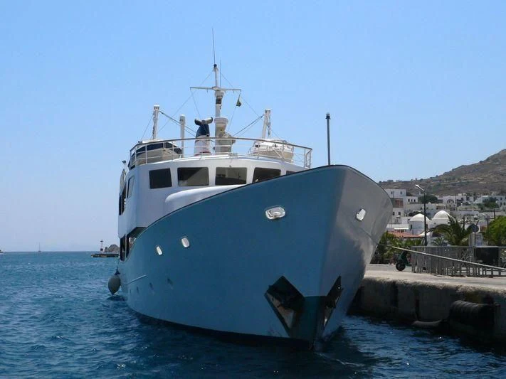 a boat in the water aboard ELIKI Yacht for Sale