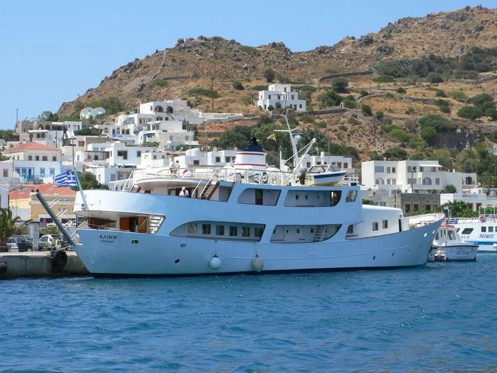 a boat in the water aboard ELIKI Yacht for Sale