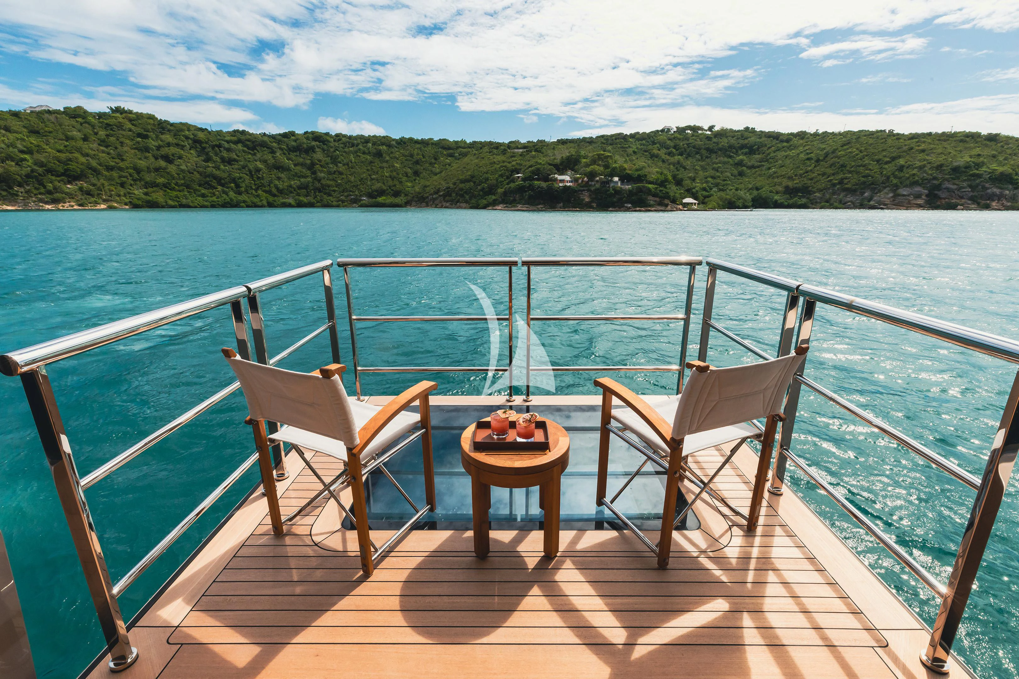 a boat on the water aboard COME TOGETHER Yacht for Charter