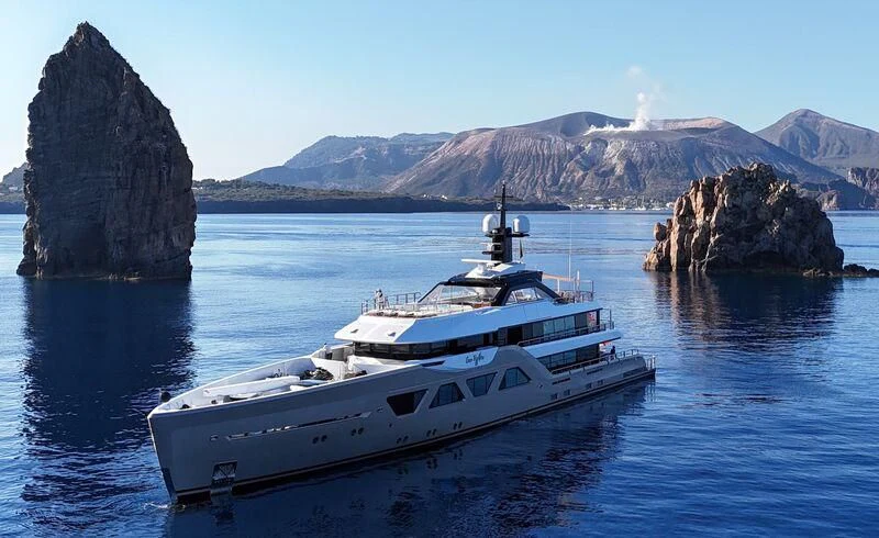 a boat on the water aboard COME TOGETHER Yacht for Charter