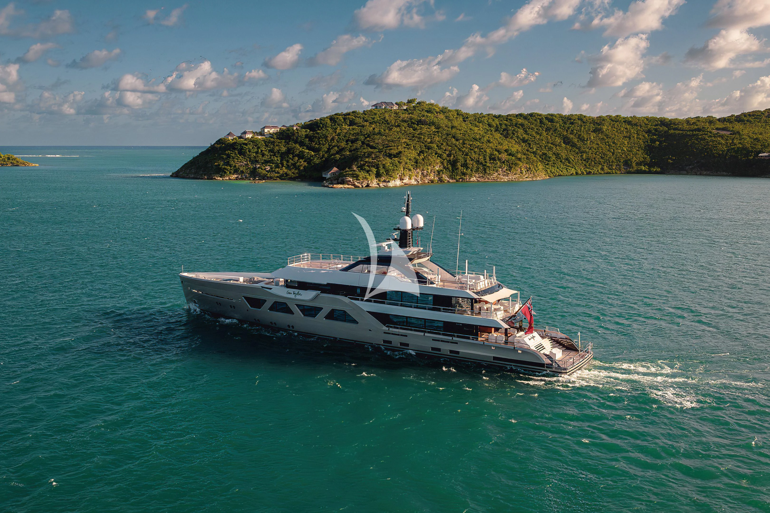 a boat on the water aboard COME TOGETHER Yacht for Charter