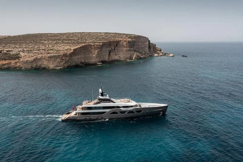 a boat sailing in the sea aboard COME TOGETHER Yacht for Charter