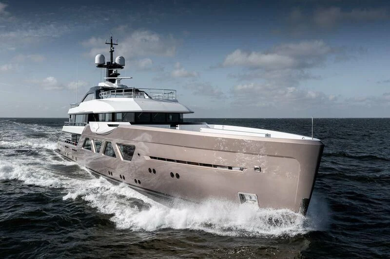 a boat splashing in the water aboard COME TOGETHER Yacht for Charter