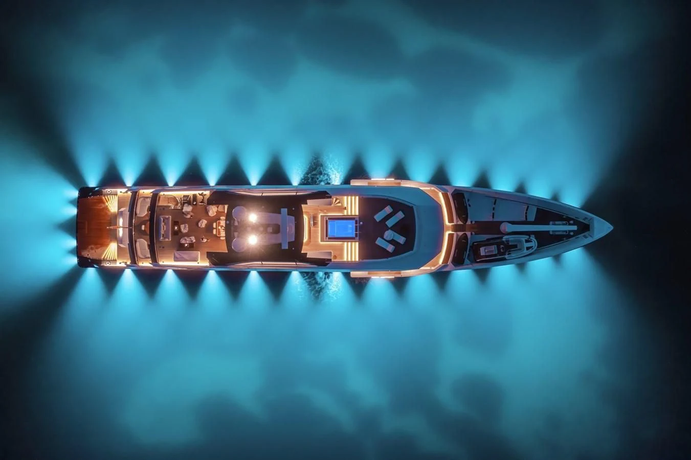 a close-up of a logo aboard COME TOGETHER Yacht for Charter