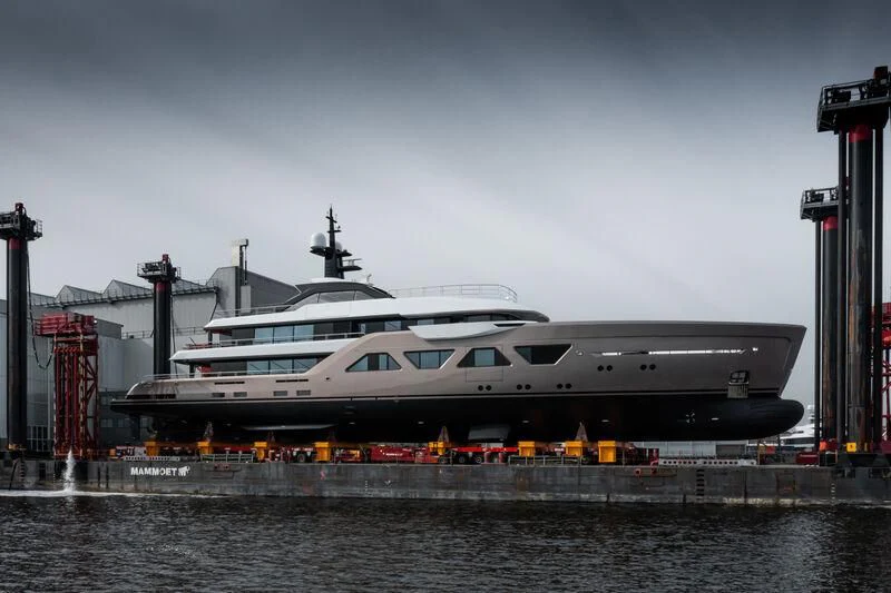 a large white ship aboard COME TOGETHER Yacht for Charter