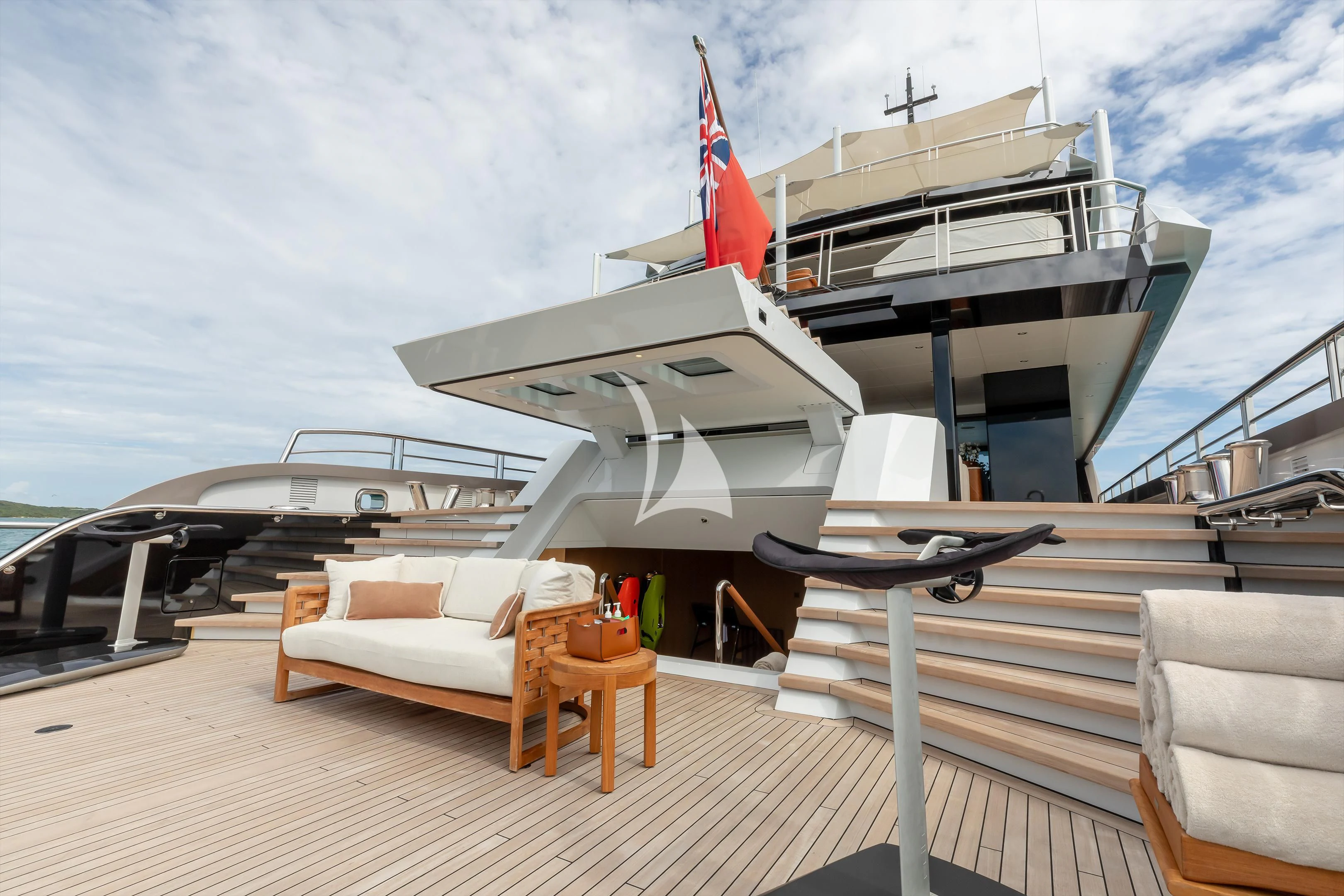 a boat on a dock aboard COME TOGETHER Yacht for Charter
