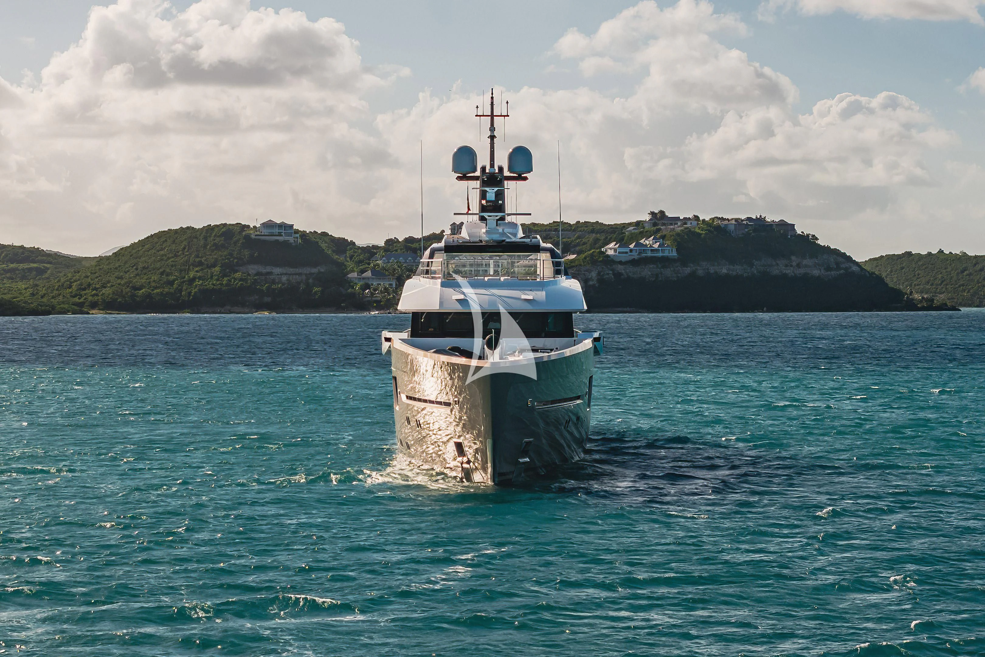a boat in the water aboard COME TOGETHER Yacht for Charter