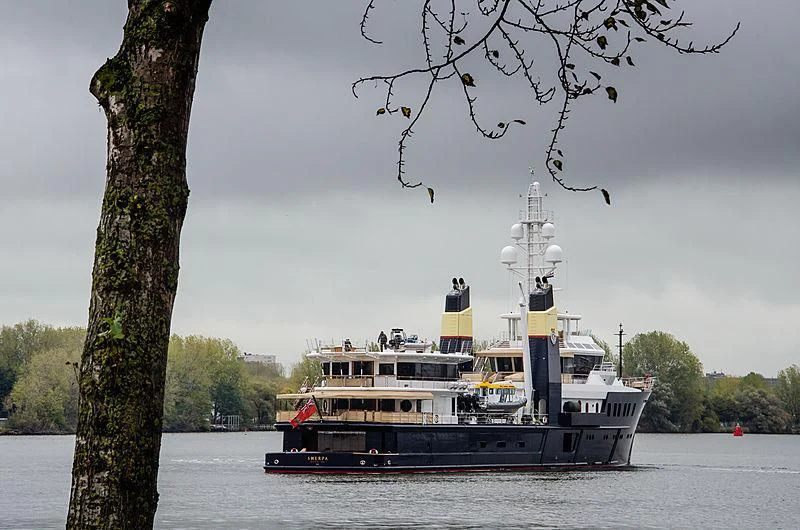 a boat on the water aboard SHERPA Yacht for Sale