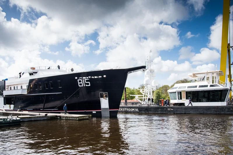 a boat on the water aboard SHERPA Yacht for Sale