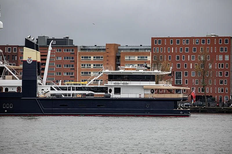 a boat in the water aboard SHERPA Yacht for Sale