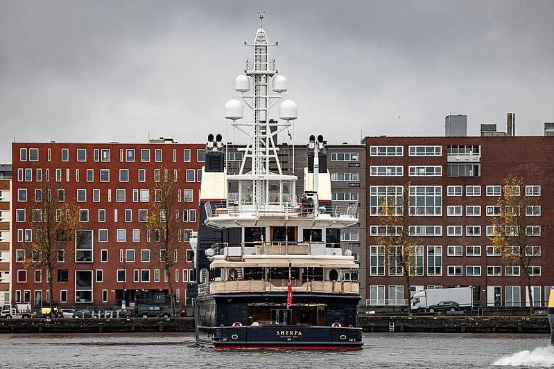 a boat on the water aboard SHERPA Yacht for Sale